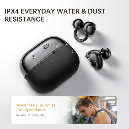 iKF C01 ワイヤレスイヤホン オープンイヤー Bluetoothイヤホン ステレオサウンド イヤーカフ型