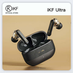 iKF Ultra Wireless Earbuds Active Noise Reducation HiFi Sound Dual-Decive Connection ENC Call Reducation Game Mode