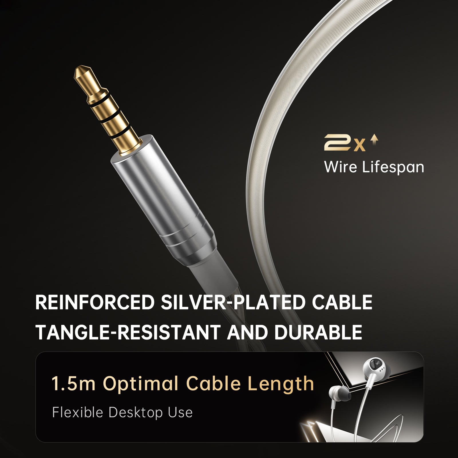 iKF Yanjing Wired Earphones Gaming Earbuds with Tactical Sound