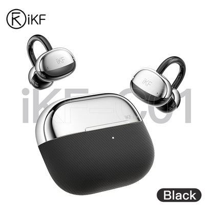iKF C01 ワイヤレスイヤホン オープンイヤー Bluetoothイヤホン ステレオサウンド イヤーカフ型