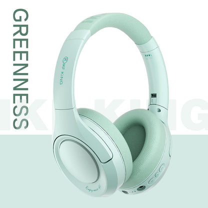 iKF King Wireless Bluetooth Headphones Active Noise Cancelling Power Bass with Microphone Wired Headset for iOS/Android