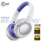 iKF King Pro Active Noise Cancelling Wireless Bluetooth Headphones Power Bass Wired Headset