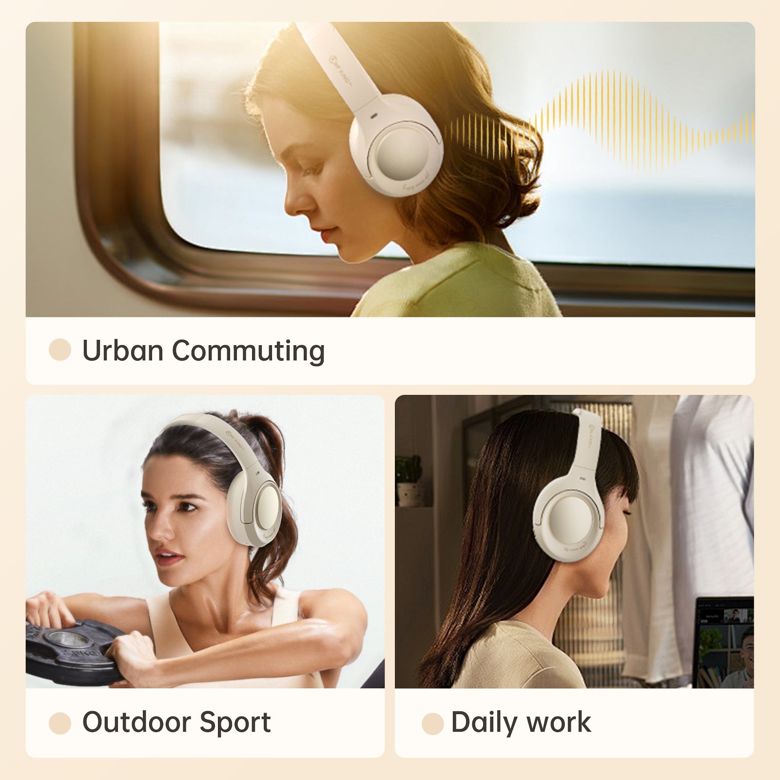 iKF King Pro Active Noise Cancelling Bluetooth Wireless Headphones Hi-Res Audio Normal Battery Life Mode 170H 38ms Low Latency Mode