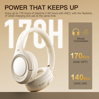 iKF King Pro Wireless Bluetooth Headphones Active Noise Cancelling, Hi-Res Audio