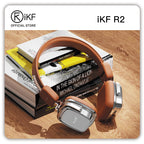 iKF R2 Retro Classic Wireless Headphones-Ergonomic Design, 3.5mm Wired Headset