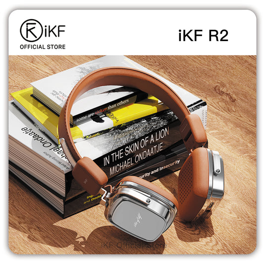 iKF R2 Retro Classic Wireless Headphones,On Ear Headset,Ergonomic Design,40mm Drivers, ENC Clear Call, Bluetooth & 3.5mm Wired, 60H Playback,Throwback 80s 90s,OOTD