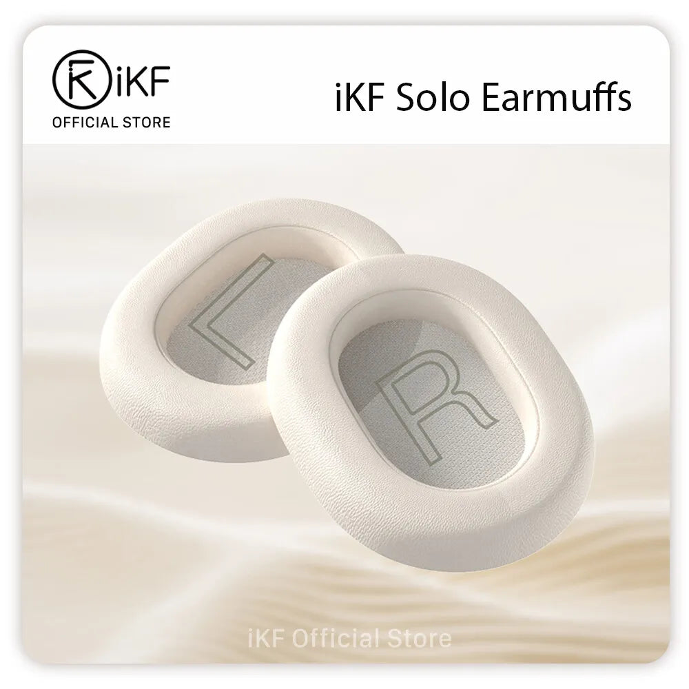 For iKF Solo Original Earphone Muffs Headphone Earpads Cushion Sponge Cover Earmuffs Easy Resplacement