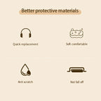 Earmuffs For iKF T3 Bluetooth Headphones, Earpads Cushion Easy Replacement Soft Leather