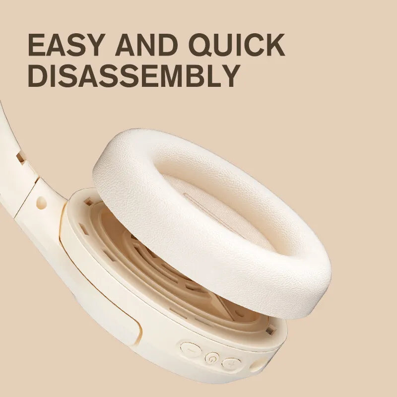 Earmuffs For iKF King/iKF King Pro Headphones Original Easy Replacement Soft Leather Off white Pink Black also for T2 Headphones