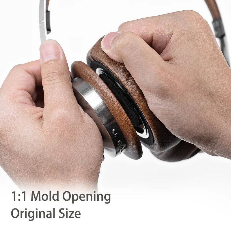 Earmuffs for iKF Metal Original Earpads Easy Replacement Soft Skin-friendly Leather