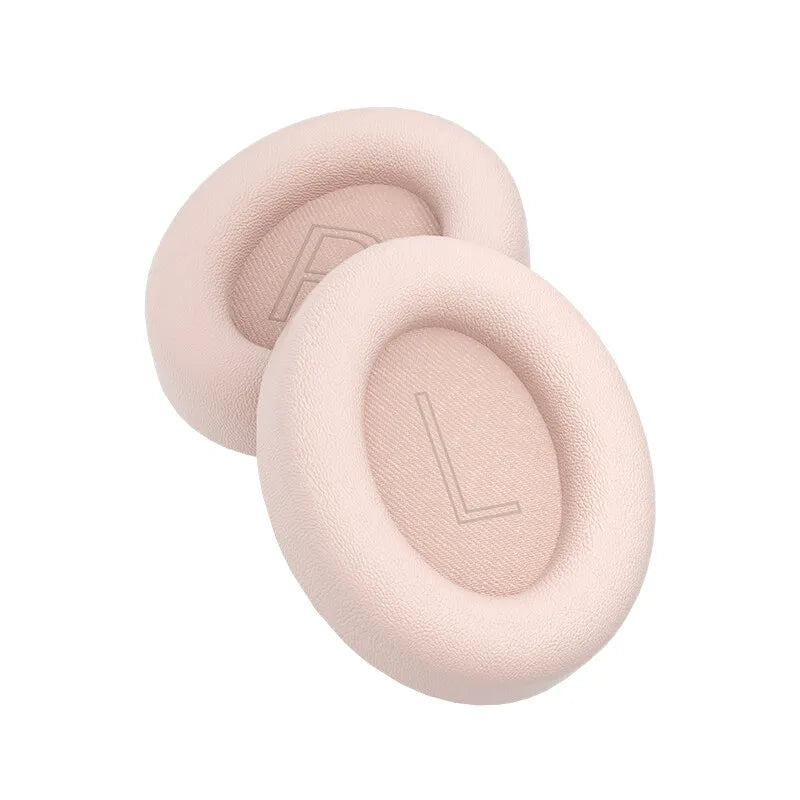 iKF King ANC Bluetooth Headphones Original Earmuffs Easy Replacement Soft Leather Off white Pink Black also for T2 Headphones