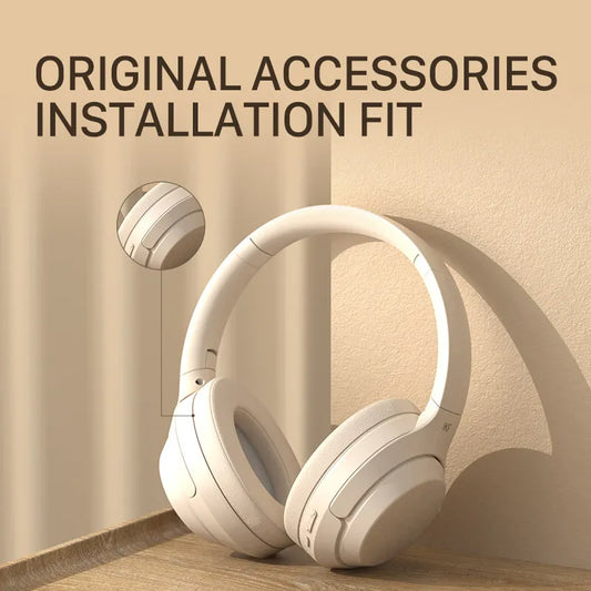iKF T1 Bluetooth Headphones Original Earmuffs Easy Replacement Soft Leather Off white Pink Black