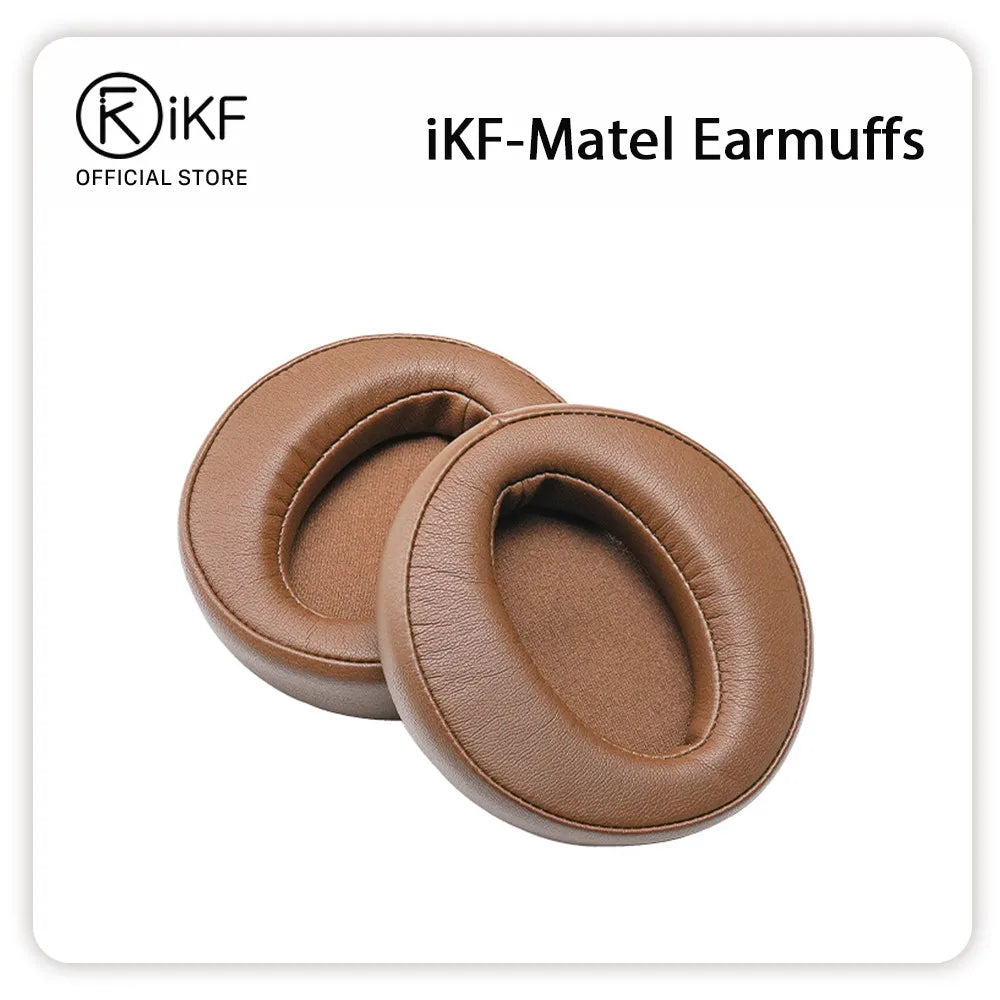 Earmuffs for iKF Metal Original Earpads Easy Replacement Soft Skin-friendly Leather