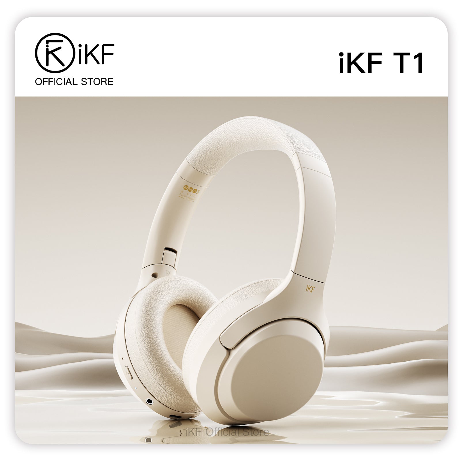 iKF T1 Wireless Bluetooth Headphones Over Ear 3.5mm Aux-in Wired Headset