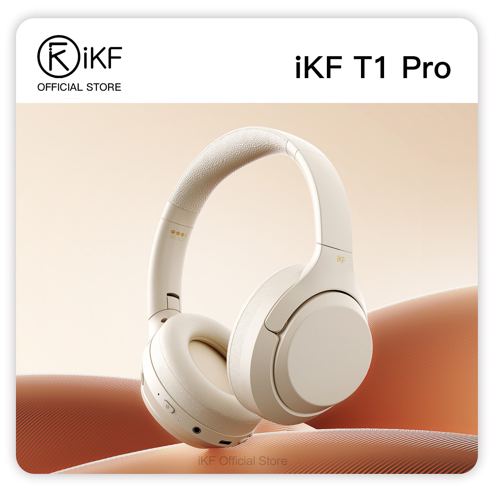 iKF T1 Pro Wireless Bluetooth Headphones Over Ear 3.5mm Wired Headset 120H Playback