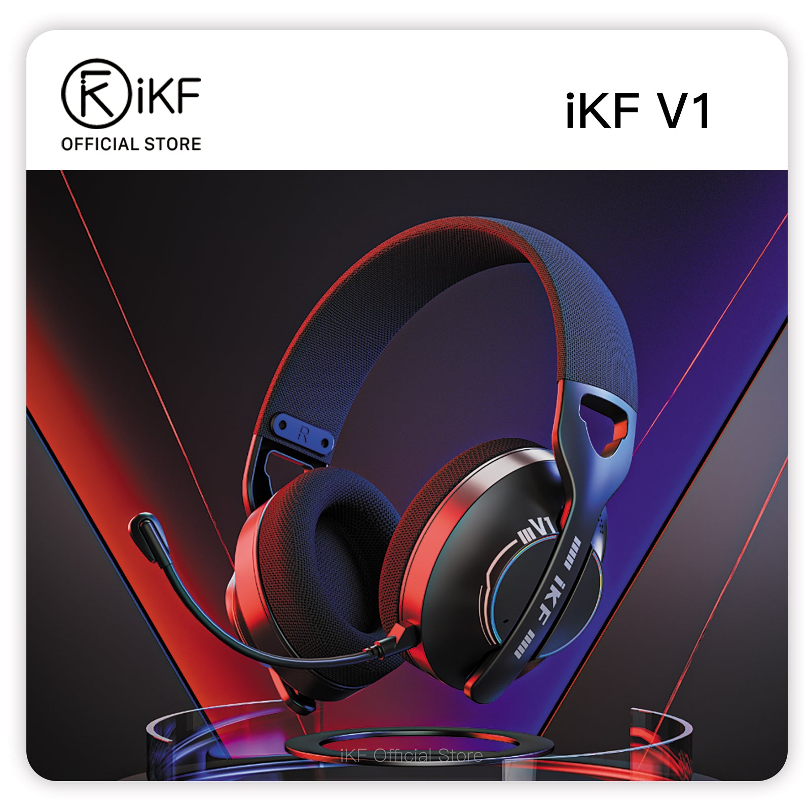 iKF V1 Wireless Headphones 2.4G Bluetooth Headset Gaming With Microphone
