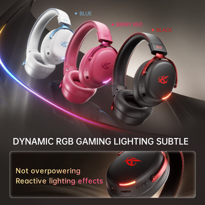 iKF V11 Pro 2.0 Wireless 2.4G Bluetooth Headphones Gaming Wired Headset Esports