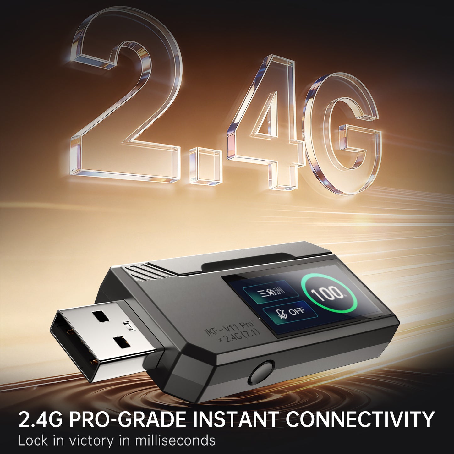 iKF V11 Pro 2.0 Wireless 2.4G Bluetooth Headphones Gaming Wired Headset Esports