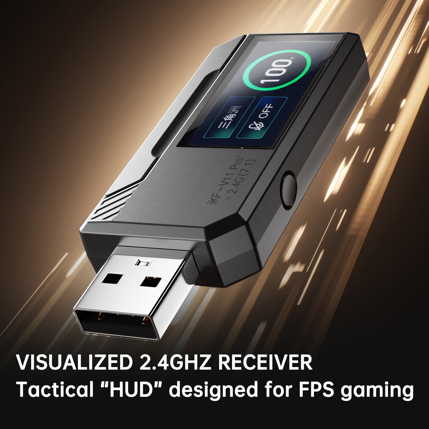 iKF V11 Pro 2.0 Wireless 2.4G Bluetooth Headphones Gaming Wired Headset Esports