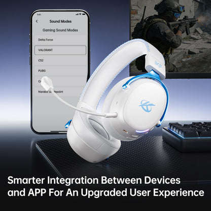 iKF V11 Pro 2.0 Wireless 2.4G Bluetooth Headphones Gaming Wired Headset Esports