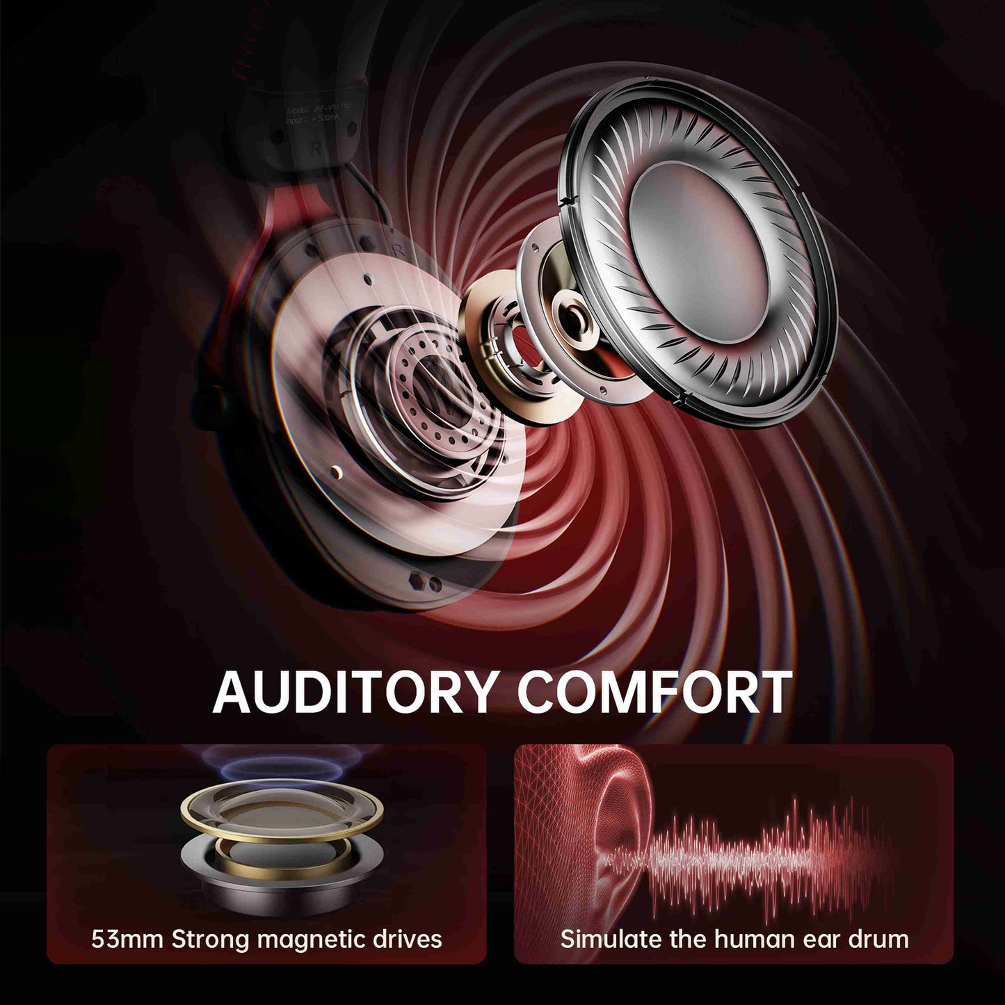 iKF V11S Wired Headphones Gaming Headset 7.1 Surround Sound Effect 3.5mm and USB for iOS/Android PC