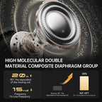 iKF VP7 High-Resolution Over-Ear Studio Monitor Headphones with 60mm Dynamic Driver for Professional Audio