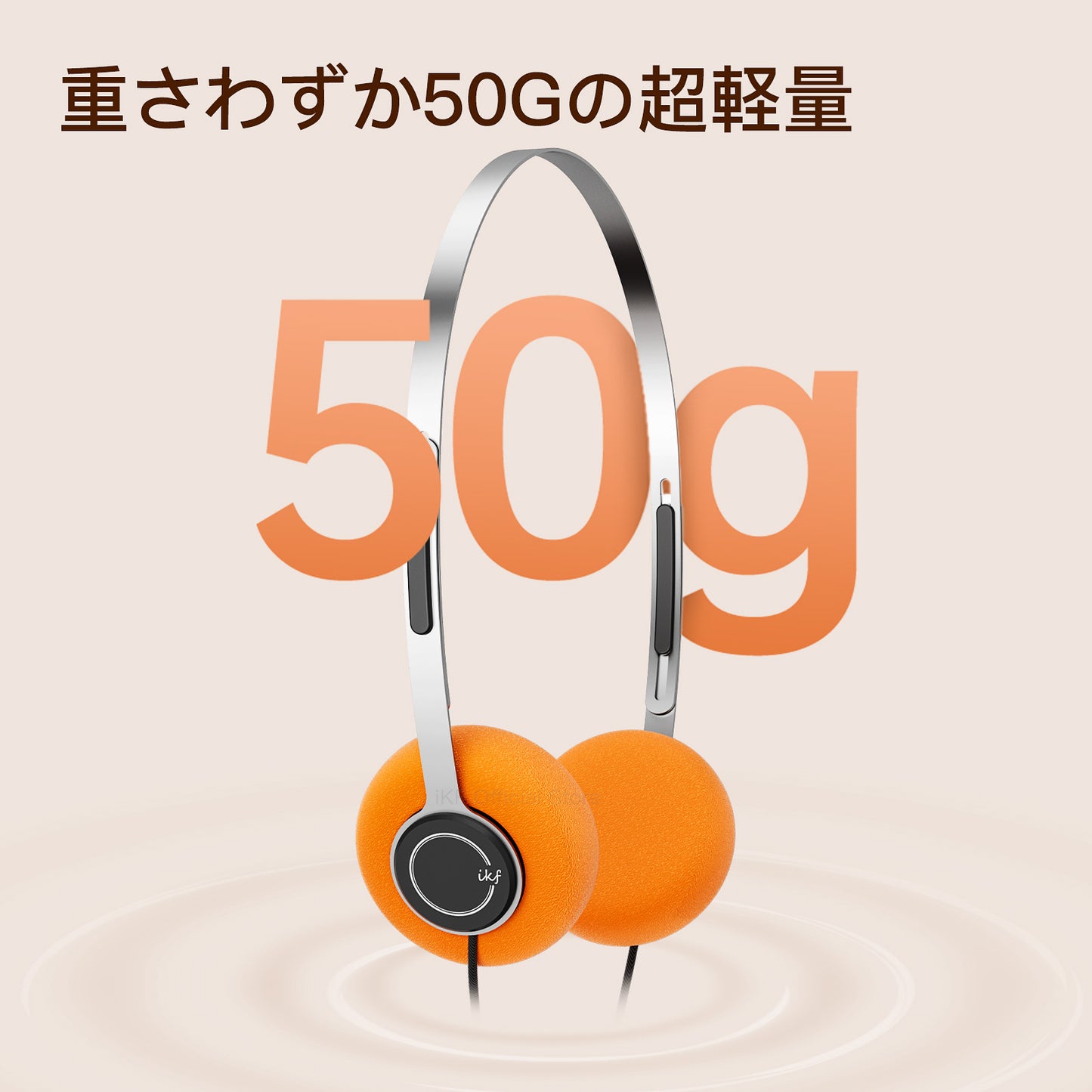 iKF Y3 有線ヘッドホン｜レトロデザイン、3.5mmポート、交換可能なイヤーパッド