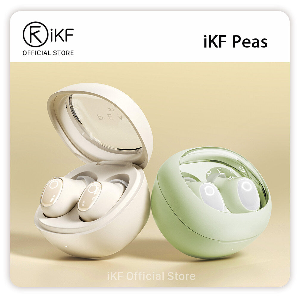 iKF Peas Wireless Earbuds Mini Earphones Bluetooth ENC Calling Reduction Game Sports 28H Playback