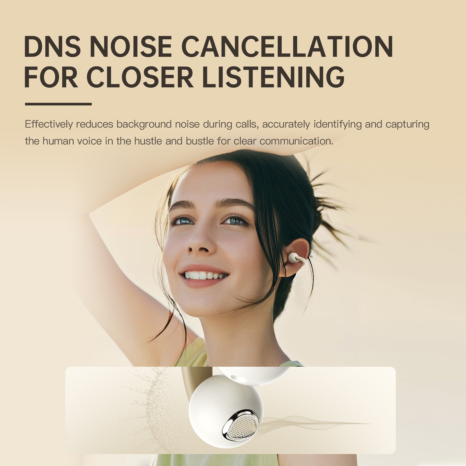 iKF Pet Clip Open Ear Wireless Earbuds Bluetooth Earclip DS6.0 IPX4 Sports HIFI 3D Spatial Sound Effects Touch Control