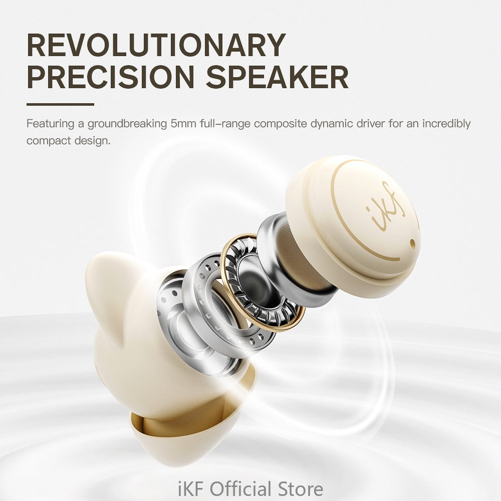 iKF Moon Pro Invisible Sleep  Wireless Earphones Noise Cancelling for Sleeping Quiet-Comfort Mini Sleep Bluetooth V5.3 Hidden Earbuds