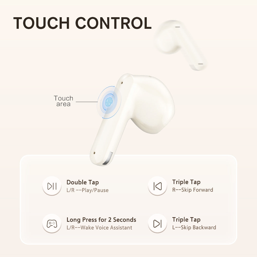 iKF Air01 Wireless Bluetooth Earbuds Noise Reduction Earphones In Ear Low Latency Game Mode Music High Quality