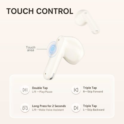 iKF Air01 Wireless Bluetooth Earbuds Noise Reduction Earphones In Ear Low Latency Game Mode Music High Quality