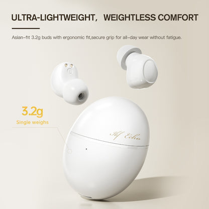 iKF Echo Wireless Bluetooth Earbuds ,Lightweight Earphones ,3D Panoramic Sound,30H Playtime,IPX4 For Sports