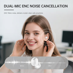 iKF Echo Wireless Bluetooth Earbuds ,Lightweight Earphones ,3D Panoramic Sound,30H Playtime,IPX4 For Sports