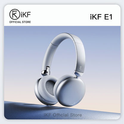 iKF E1 Over Ear Headphones Bluetooth Wireless Noise Cancelling Long Standby Stereo Sound Earphone Sports Gaming Headsets Support