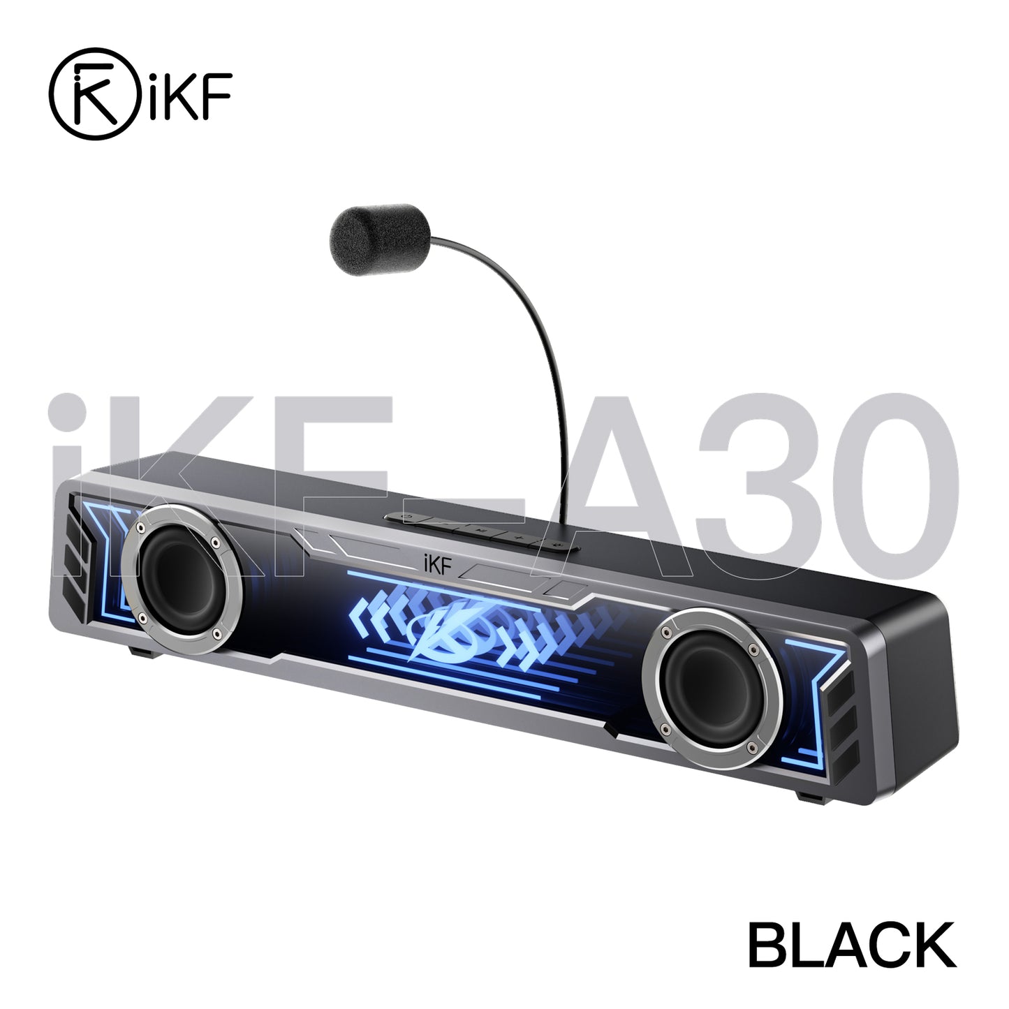 iKF A30 RGB Gaming Speakers with Bluetooth 6.0 & USB Sound Card Mode
