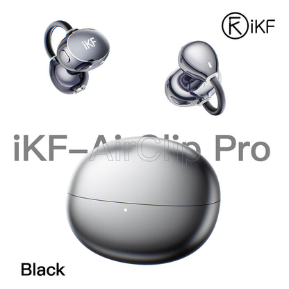 iKF Airclip Pro Open Ear Wireless Earbuds  Bluetooth 6.0 Earphones - Panoramic Sound Spatial Audio - Water and Dust Resistant - 60-hour Marathon Battery Life