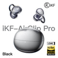 iKF AirClip Pro Open Ear Wireless Bluetooth Ear Clip Earbuds, LDAC, Spatial Audio, 60H Playback, Low Latency, Dual Mic ENC