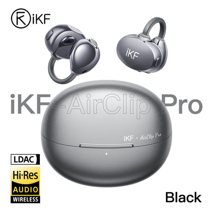 iKF AirClip Pro Wireless Earbuds Ear Clip Bluetooth Earphones, Open Ear Secure Fit