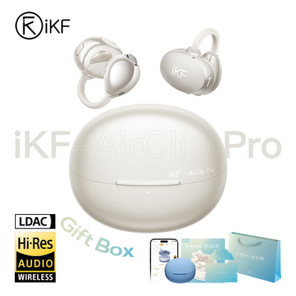 iKF AirClip Pro Wireless Earbuds Ear Clip Bluetooth Earphones, Open Ear Secure Fit