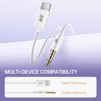 iKF B1 Wired Earphones 3.5mm Type-C Semi-in-Ear HiFi Stereo Sound