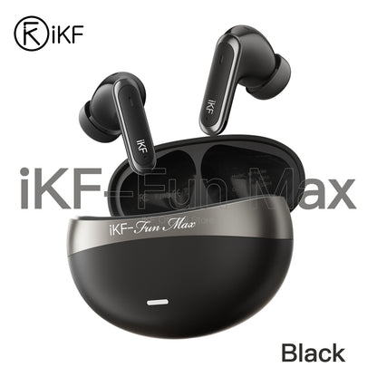 iKF Fun Max Wireless Bluetooth Earbuds with LDAC, 50dB ANC, Game Mode, 38H Playback, and V6.0 Chipset