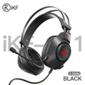 iKF G11 Wired Headphones Gaming Headset 7.1 Surround Sound Effect 3.5mm USB with Mic