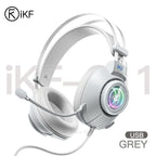 iKF G11 Wired Headphones Gaming Headset 7.1 Surround Sound Effect 3.5mm USB with Mic