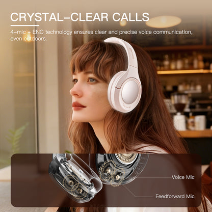 iKF King ワイヤレスBluetoothヘッドホン アクティブノイズキャンセリング パワーベース マイク付き 有線ヘッドセット