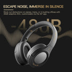iKF King Pro Active Noise Cancelling Wireless Bluetooth Headphones Power Bass Wired Headset