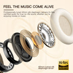 iKF King Pro Active Noise Cancelling Wireless Bluetooth Headphones Power Bass Wired Headset