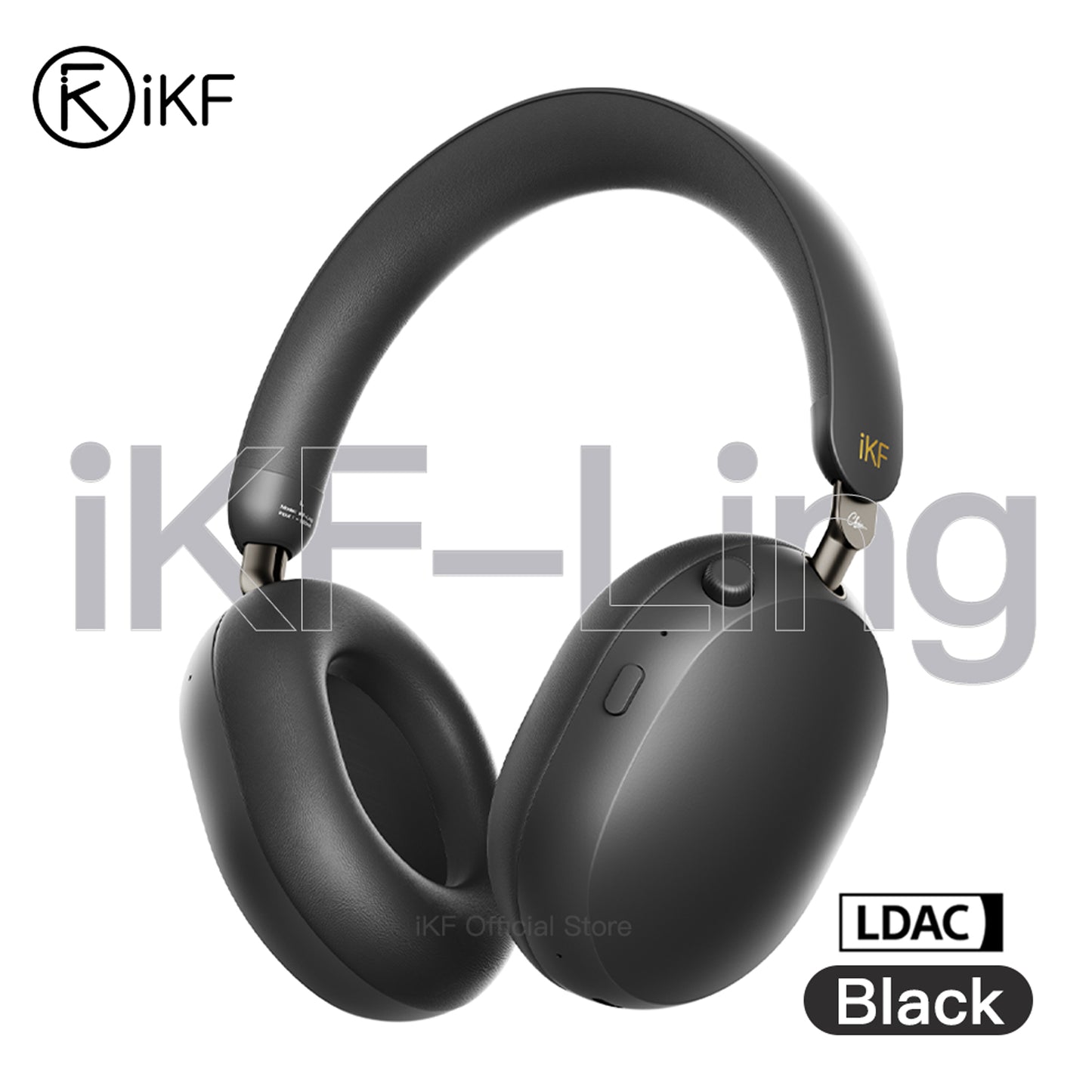 iKF Ling Wireless Bluetooth Headphones, Cartoon, Active Noise Reduction Headset, LDAC Hi-Res