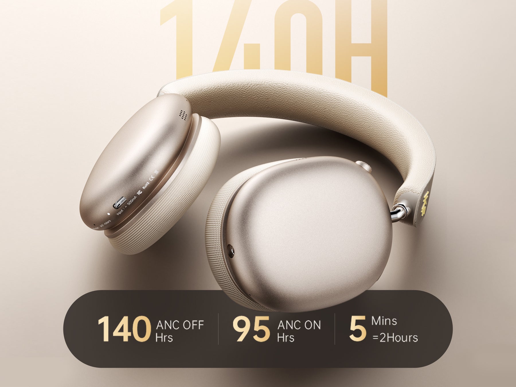 iKF Mars ワイヤレスBluetoothヘッドホン | 40mm+20mmドライバー