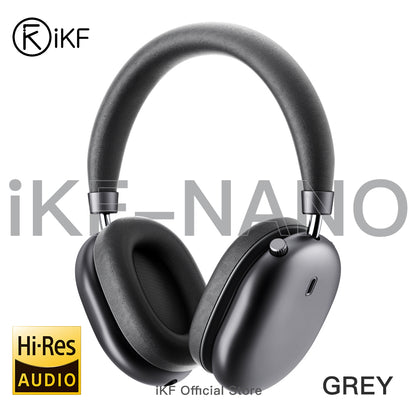 iKF Nano Active Noise Reduction Headphones, Transparency Mode, 140 Hours Playback Time, Wireless/Wired Mode, Bluetooth Headset with Microphone, &nbsp;App Custom Settings iOS/Android